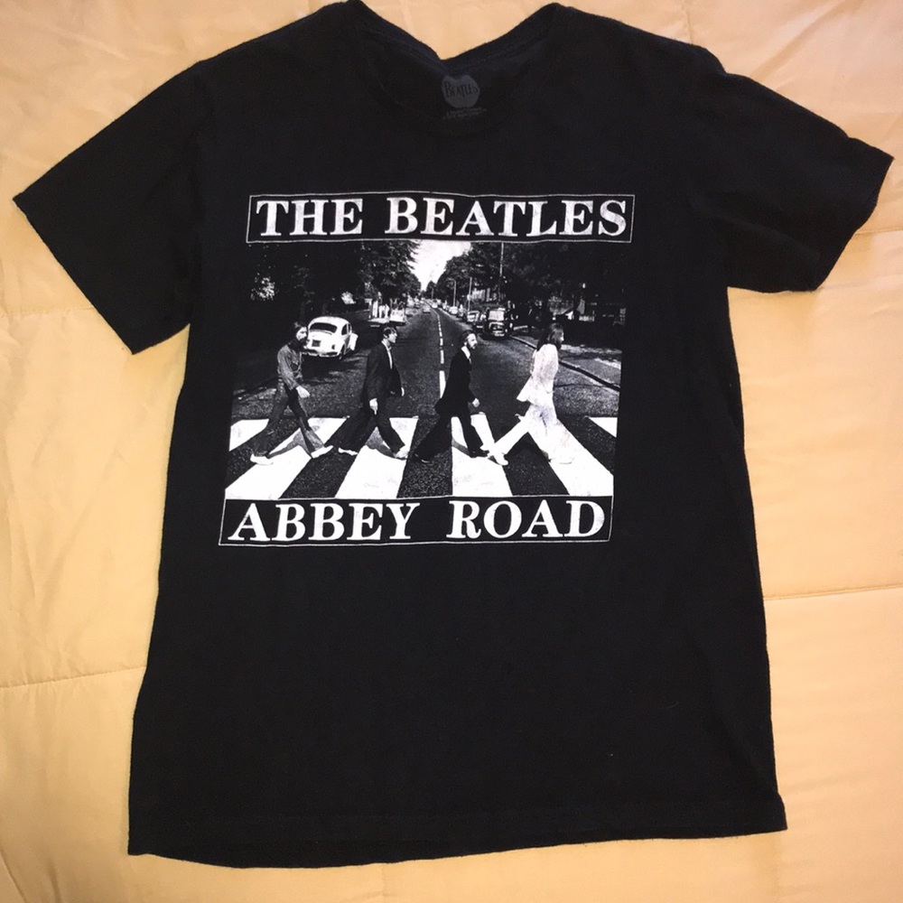 Distressed Beatles band tee